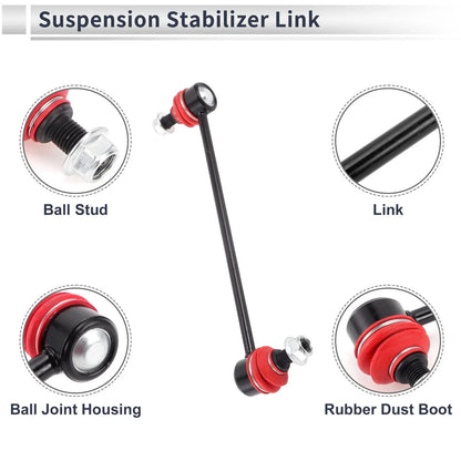 Front Stabilizer Bar Links Set of 2 with Bushing for Toyota Solara (2004–2008) No.K90344