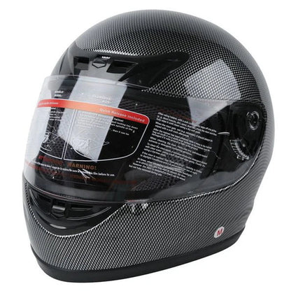 Carbon Fiber Flip Up Full Face Motorcycle Helmet for Street (DOT Approved)