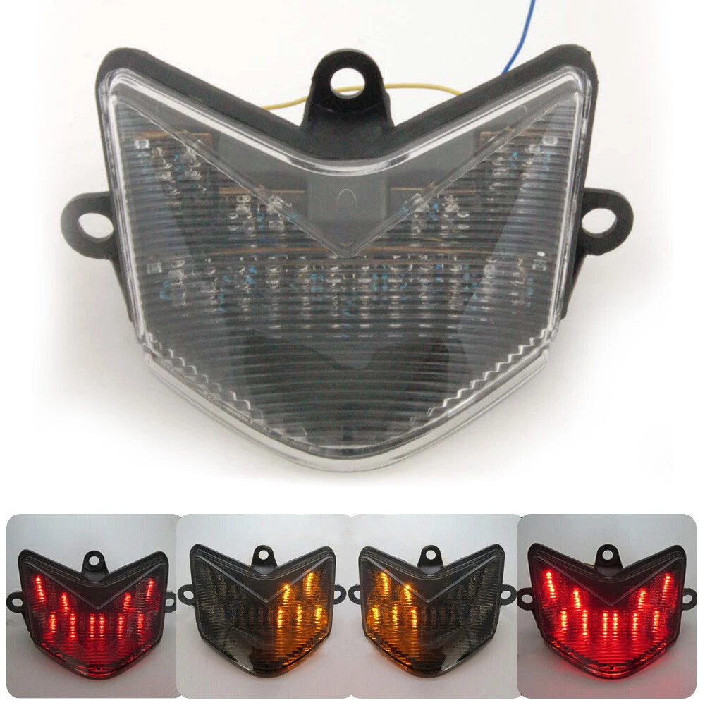 Integrated LED TailLight Turn Signals for Kawasaki Ninja ZX10/ZX10R (2004–2005) TL-351-Clear