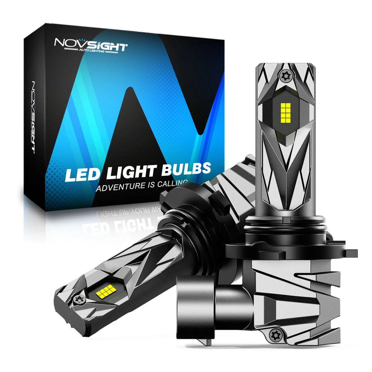 2X NOVSIGHT 9005 HB3 LED Headlight Bulbs for High Low Beam (16000LM, 60W)