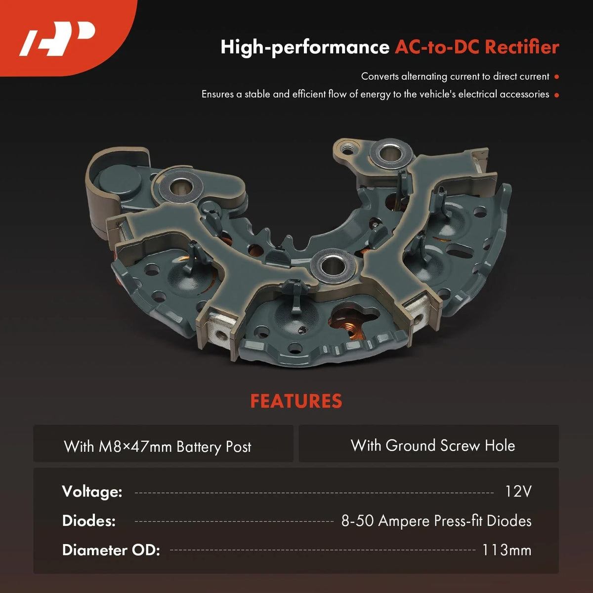 Alternator Rectifier Diode for Hyundai Sonata (2011–2019)