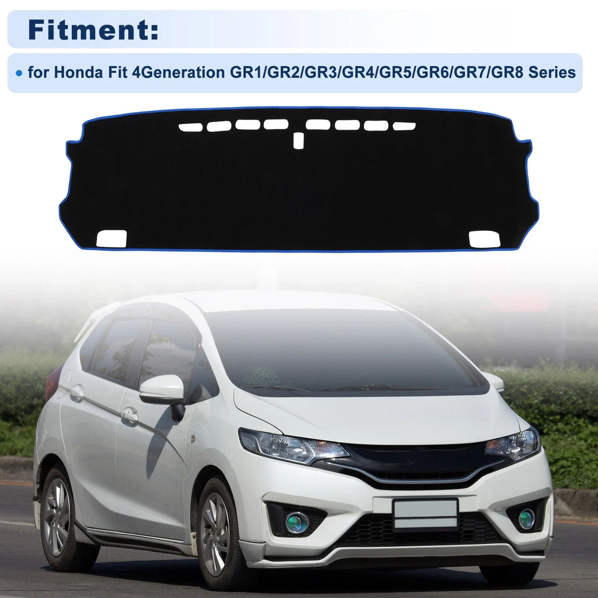 Dash Cover for Honda Fit (2007–2020) GR1/GR2/GR3/GR4/GR5/GR6 Polyester
