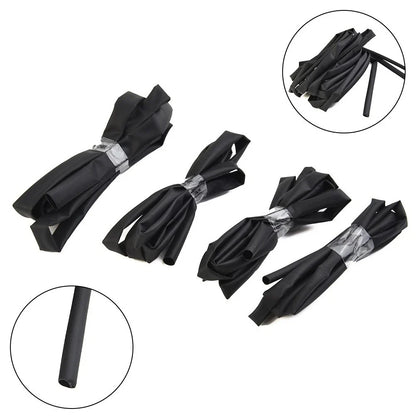 Set of 4 Heat Shrink Tubing 1 Meter Lengths 3mm 4mm 5mm 6mm