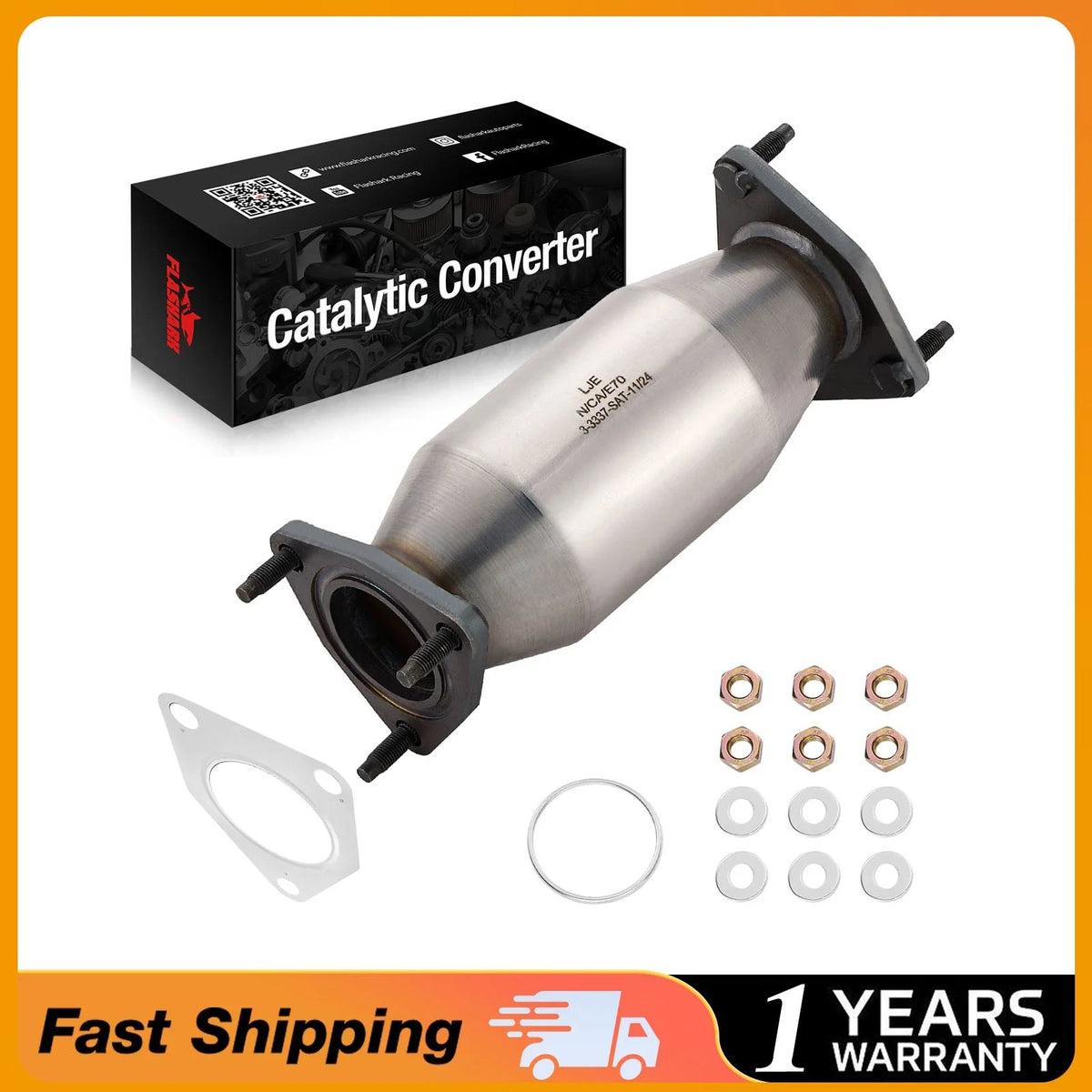 Direct Fit Rear Catalytic Converter for Honda Accord 2008–2012 (2.4L)