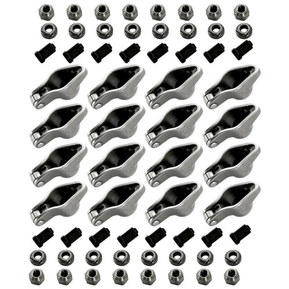 16x Steel Roller Rocker Arms 1.6 Ratio w/Nuts for Small Block Chevy