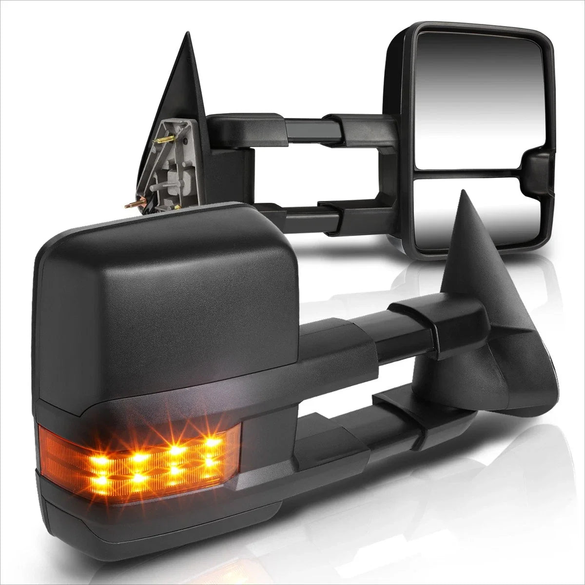 Set of 2 Extendable Towing Mirrors with LED Signal for Silverado/Sierra (1999–2006)