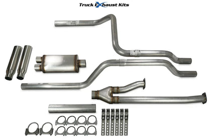 2.5" Dual Exhaust Kit for Toyota Tundra (2009–2013) Stainless Rolled Tip