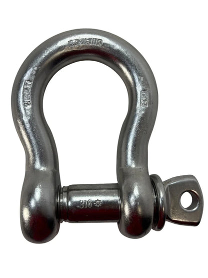 1" T316 Stainless Steel Boat Anchor Shackle WLL 5T