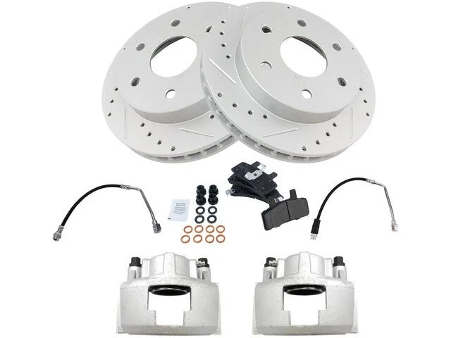 Set of 4 Brake Pads and Rotors for GMC K2500 (1988–1996) 41219HPYM