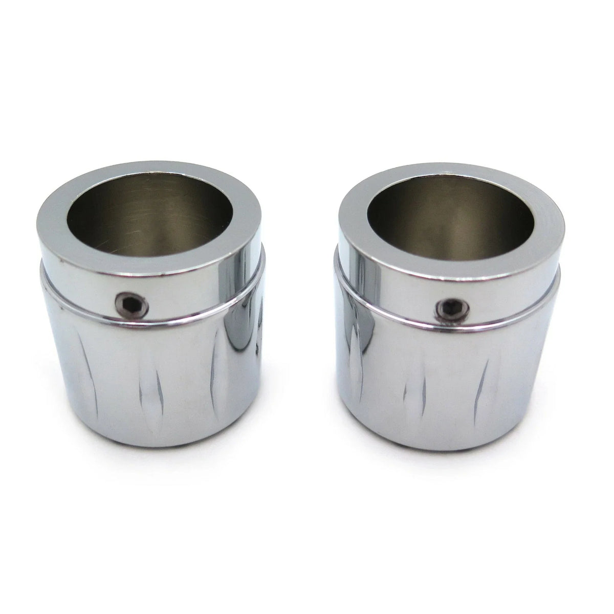 Chrome 29mm Grooved Axle Nut Cap for Harley Honda Suzuki Kawasaki Yamaha (–)