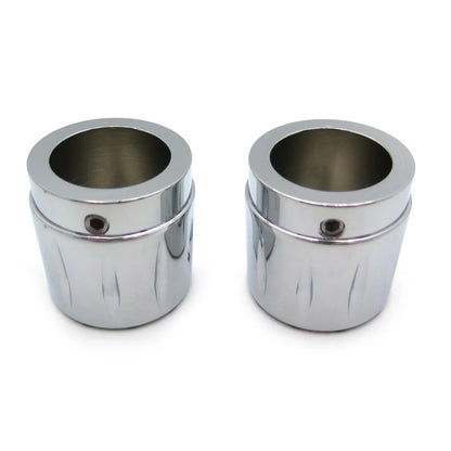 Chrome 29mm Grooved Axle Nut Cap for Harley Honda Suzuki Kawasaki Yamaha (–)