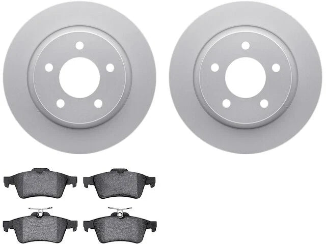 Rear Brake Pad and Rotor Kit for Mazda 3 Sport (2010–2013) QR379WV