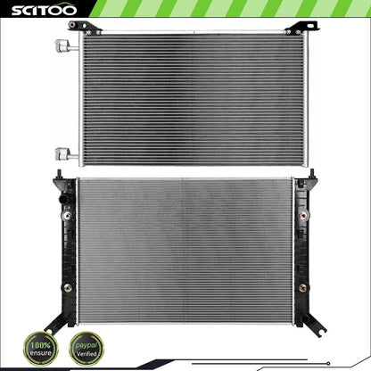 Radiator & A/C Condenser Kit for Chevrolet Silverado 2500 3500 HD (2011–2015)