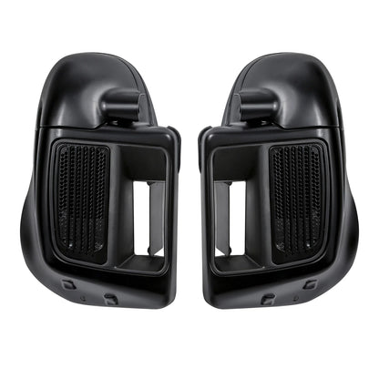 Lowers Vented Fairing for Harley Touring Glide (2014–2025) Black Denim