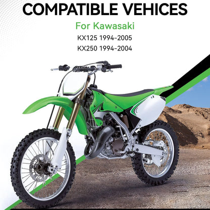 2X Radiator Guards for Kawasaki KX125 KX250 (1994–2005) Green