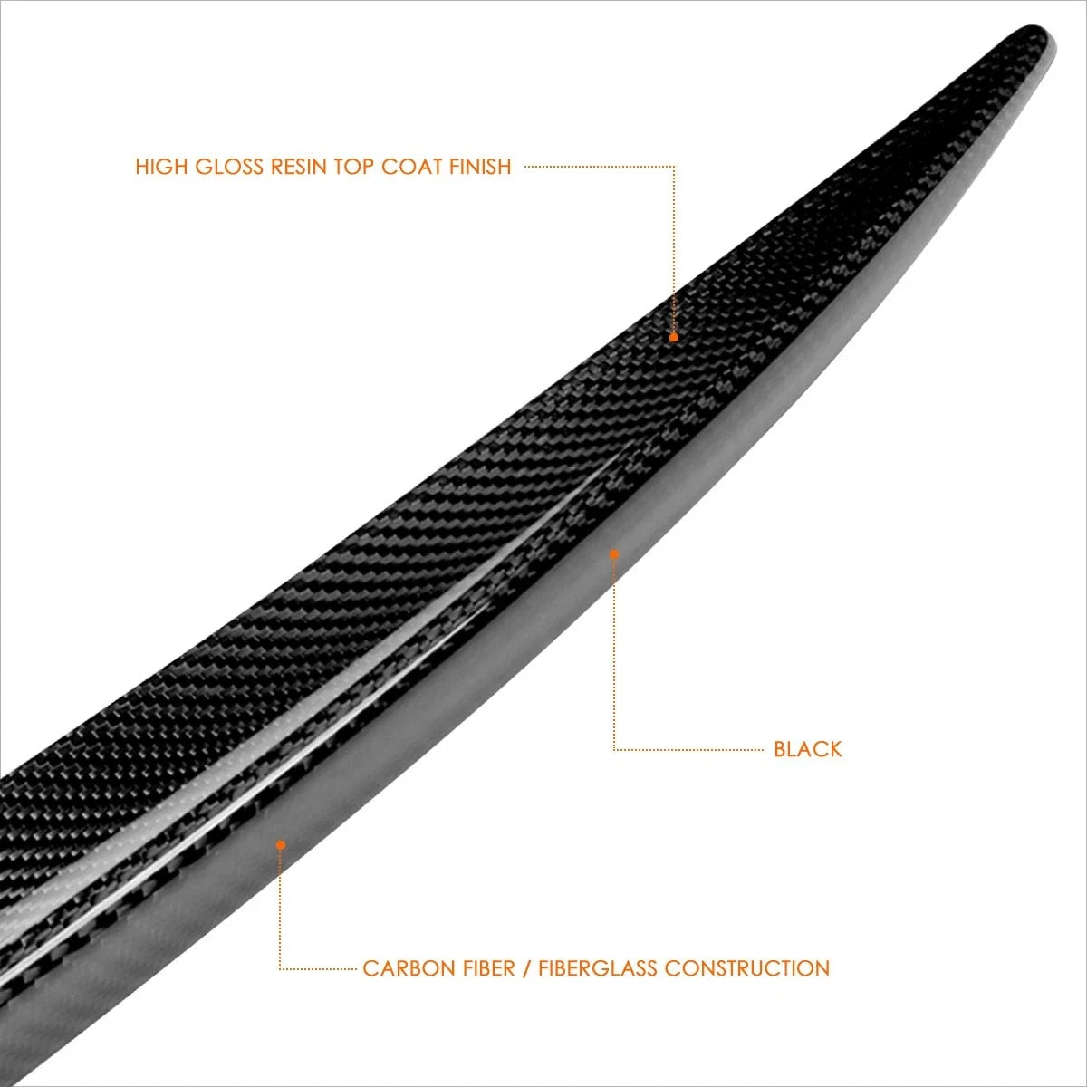 Carbon Fiber Duck Bill Rear Trunk Lid Spoiler for Tesla Model 3 (2017–2022)