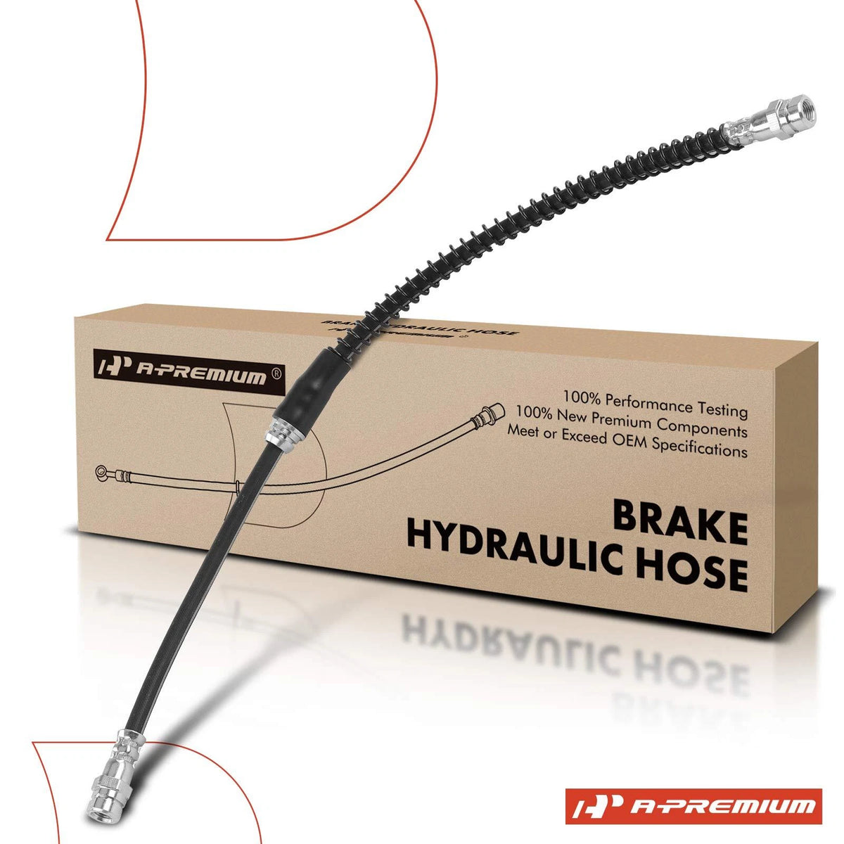 Front Brake Hydraulic Hose for Volkswagen Golf R32 (2012–2013) 1K0611701L, 2206242