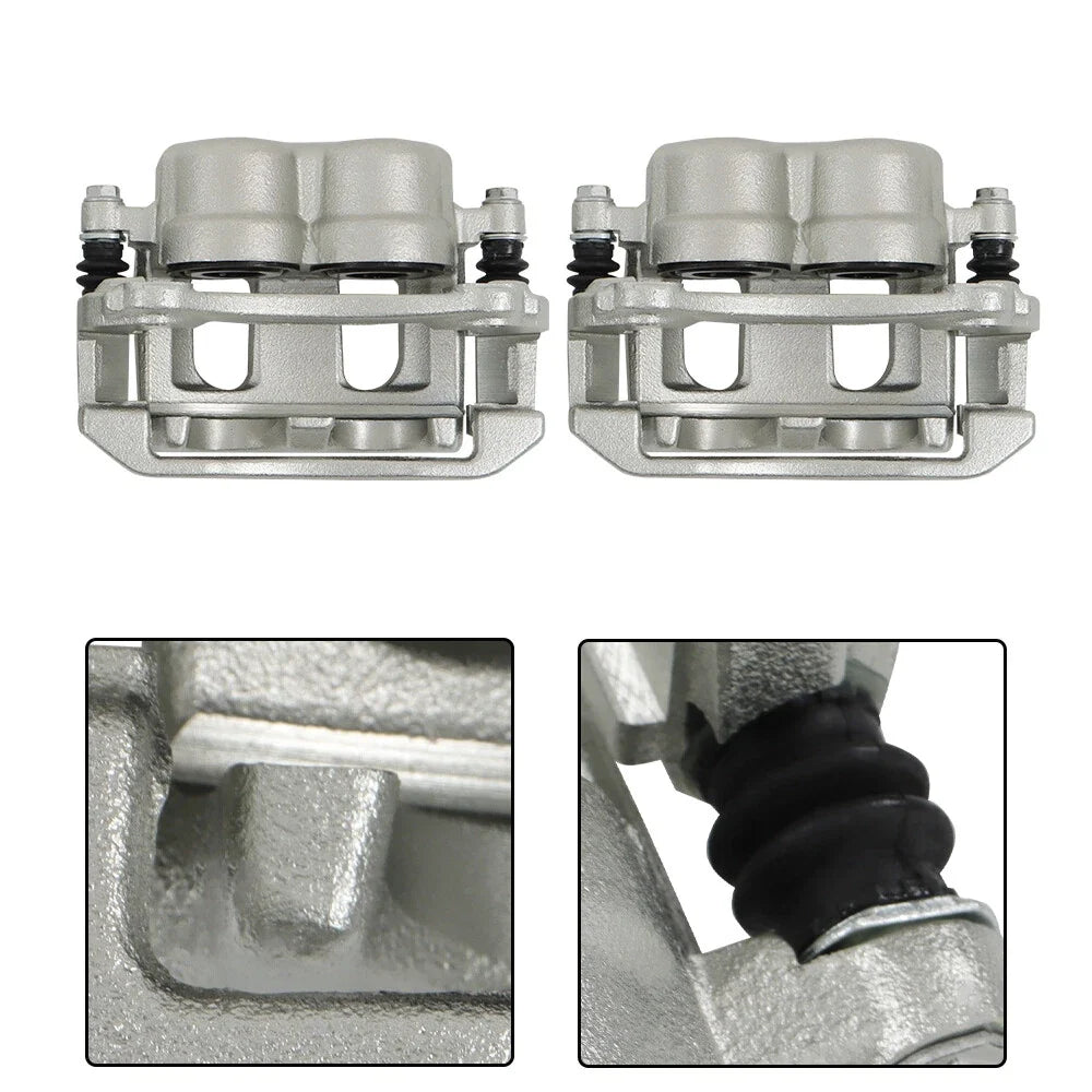 Set of 2 Front Brake Calipers with Bracket for Saturn Pontiac Chevrolet (2004–2007)
