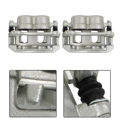 Set of 2 Front Brake Calipers with Bracket for Saturn Pontiac Chevrolet (2004–2007)