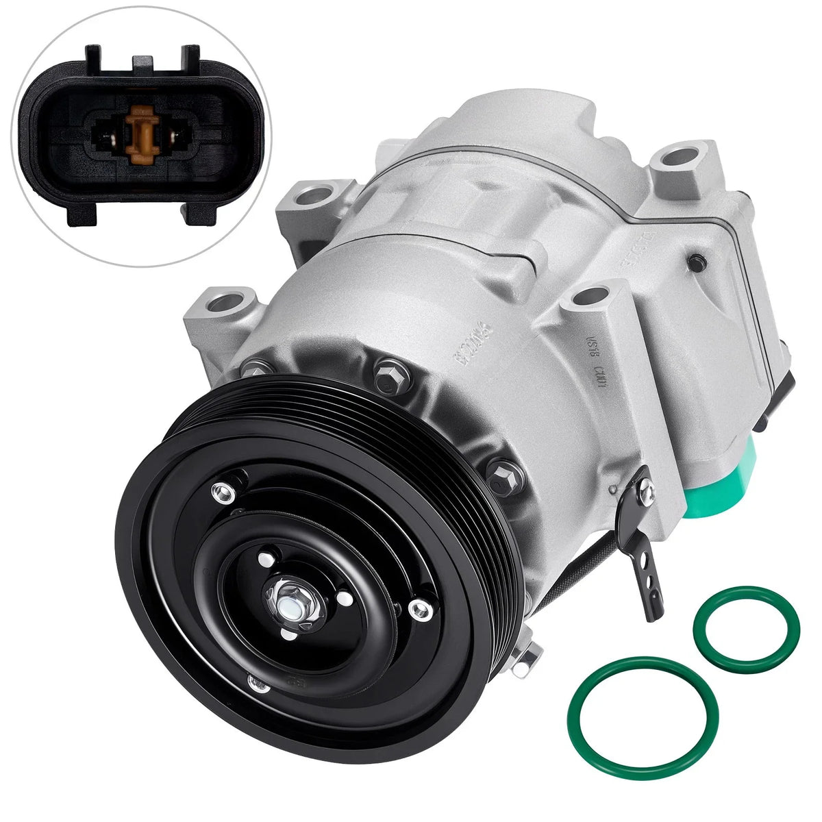 AC Compressor 6-Groove for Hyundai Santa Fe (2013–2019) & Kia Sorento (2011–2013)