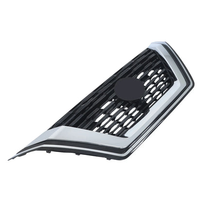 Front Upper Grille with Camera Hole for Nissan Rogue (2021–2023) Chrome Black