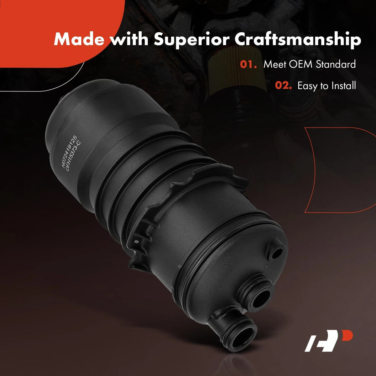 Oil Filter Housing for Audi A4 A5 A6 A7 A8 Q5 Q7 VW Touareg Phaeton (057115373B)