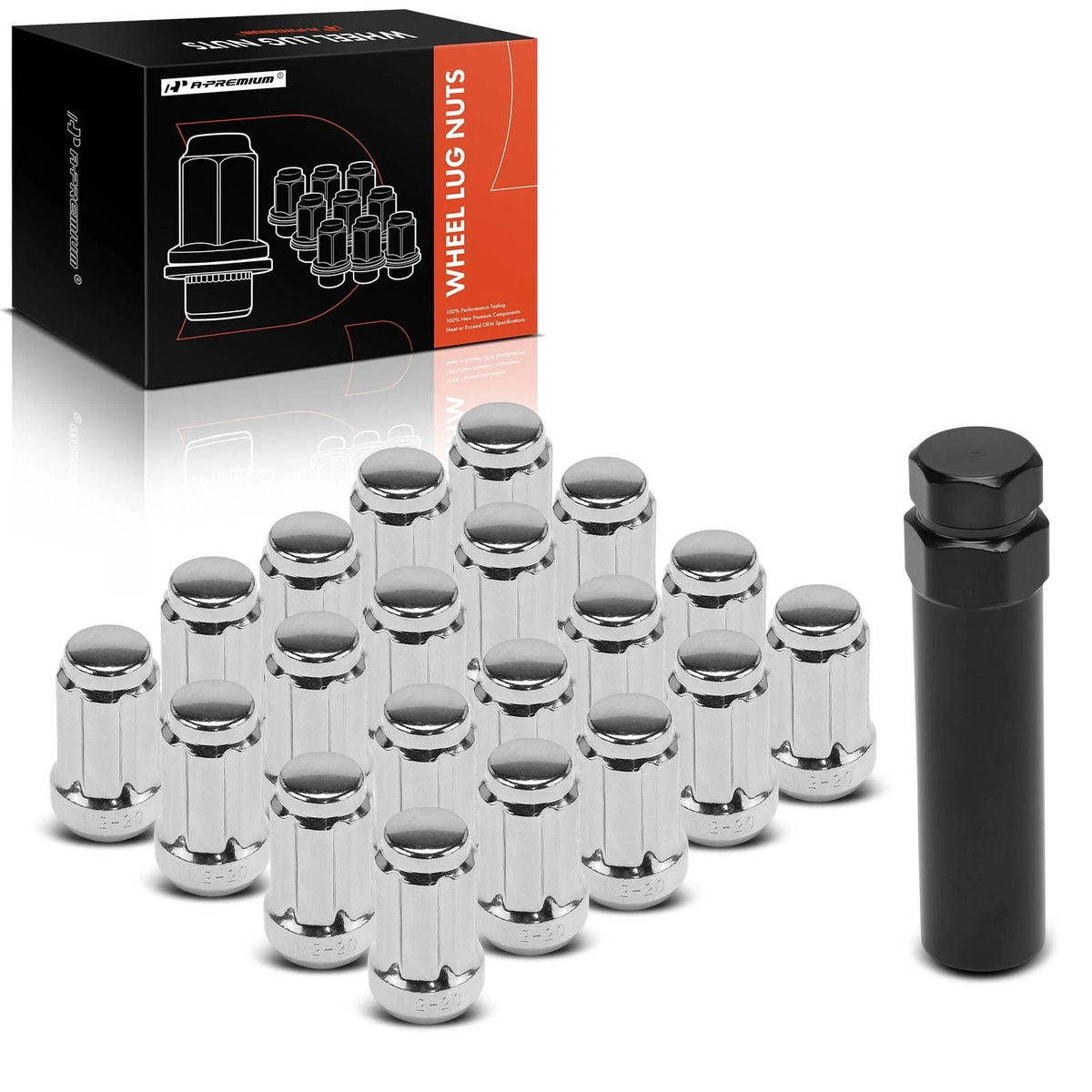 21pcs 1/2"-20 Wheel Lug Nut Set for Ford Explorer Mustang