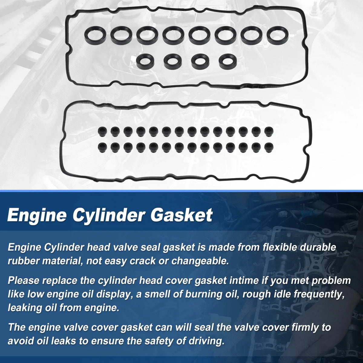 Valve Cover Gaskets Set for Ford F150 (2014–2017), Mustang (2015–2020)