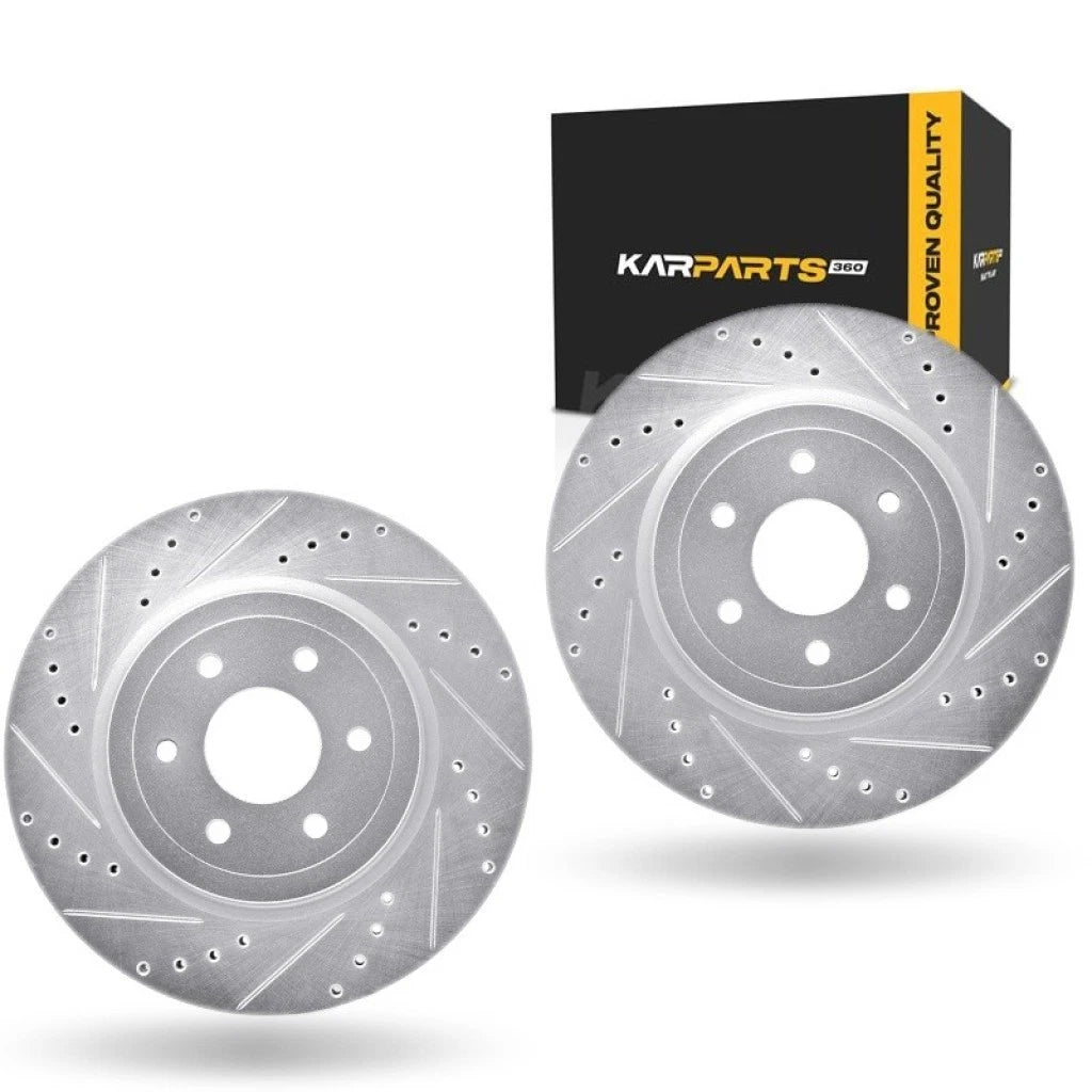 Drilled and Slotted Rotors for Nissan Pathfinder (2008–2011) ALX-PAU-DF-7002-67064-CLA1