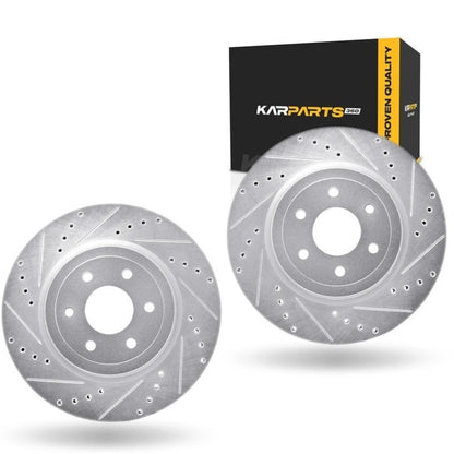 Drilled and Slotted Rotors for Nissan Pathfinder (2008–2011) ALX-PAU-DF-7002-67064-CLA1