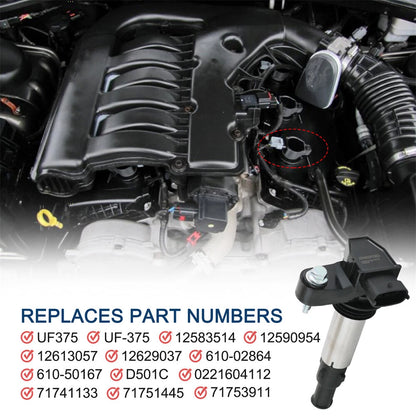 6X Ignition Coil for Cadillac SRX STS CTS (2004–2009) UF375, 12583514, 12613051