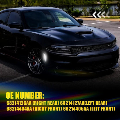 4X Smoked LED Side Marker Lights for Dodge Charger (2015–2022)