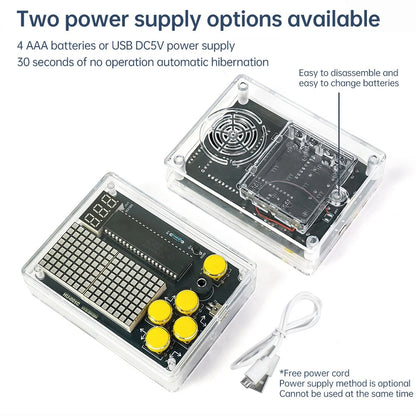 Electronic DIY 51 Microcontroller Game Console Kit for Classic Component