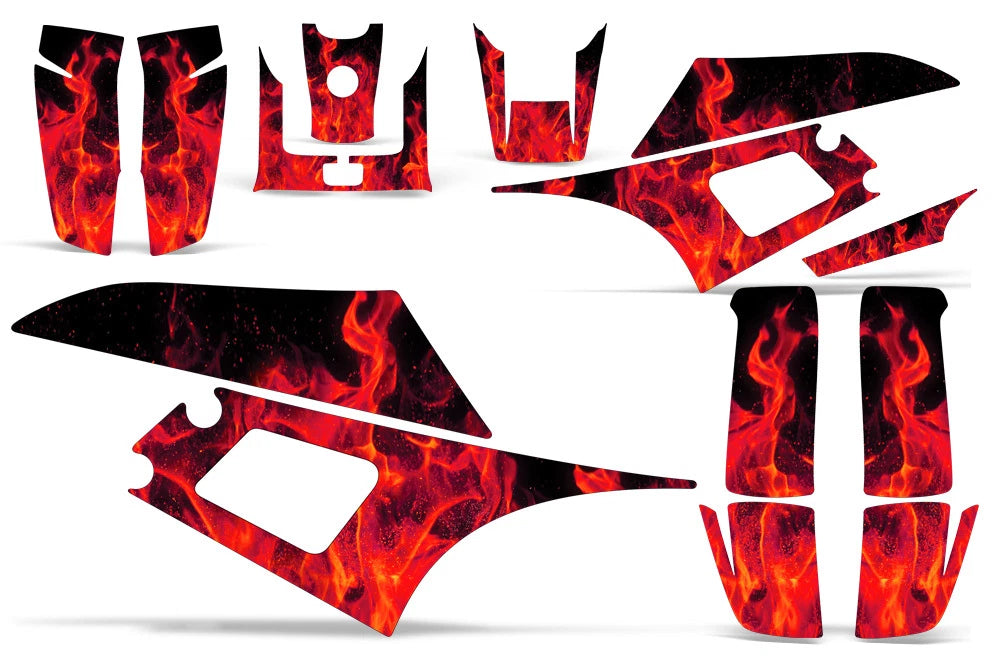 Decal Graphic Kit for Yamaha Warrior 350 (1987–2004)