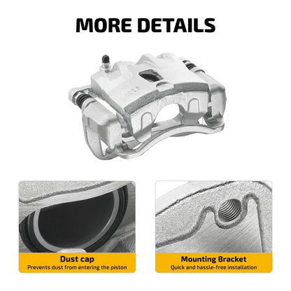 Front Brake Calipers w/ Bracket Pair for Hyundai Elantra (2011–2016)