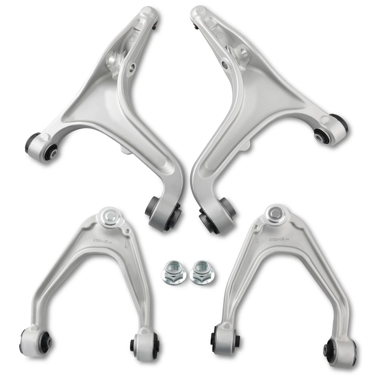 Set of 2 Front Upper Lower Control Arms for Maserati Quattroporte Ghibli (2014–2022) - Q8WVK1
