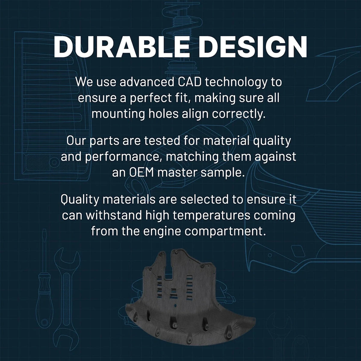 Engine Splash Shield for Toyota Corolla Cross (2022–2024) Rear Left Lower