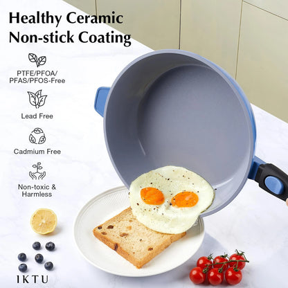 11-Inch Nonstick Deep Frying Pan for