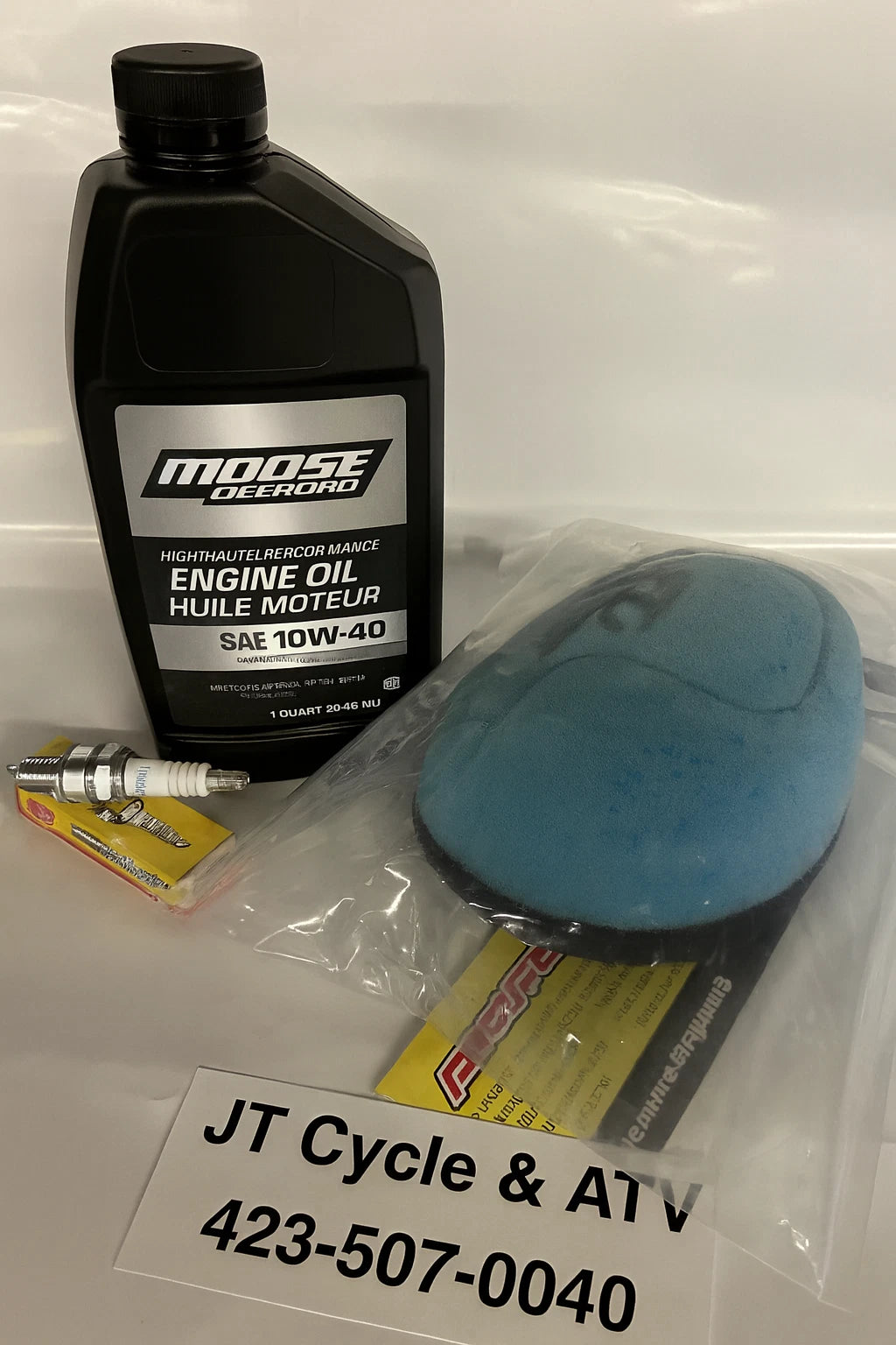 Tune Up Kit for Yamaha YFS200 Blaster 200 (MO10W40, AFR-2008-00, BR8ES)