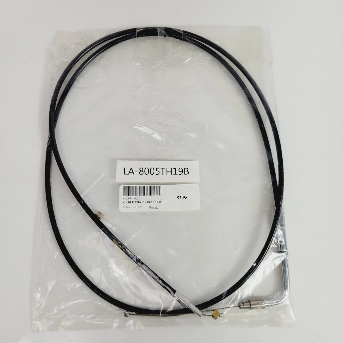 Throttle Cable for LA Choppers (18" Black Vinyl Braided) LA-8005TH19B