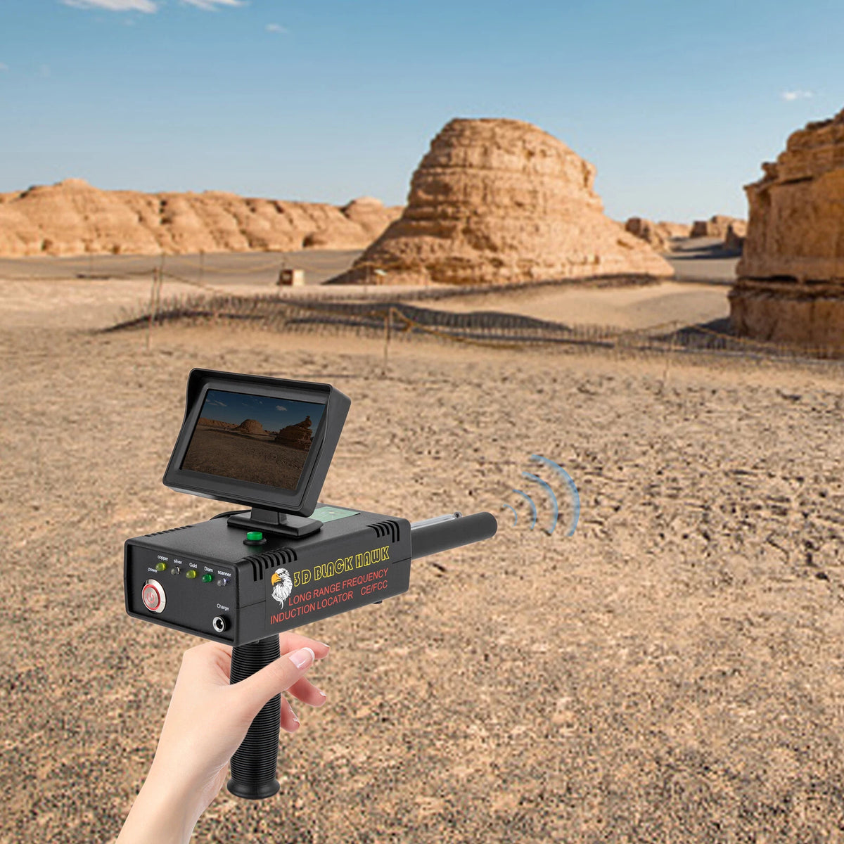 1200M LED Long Range Metal Detector for Treasure Hunting