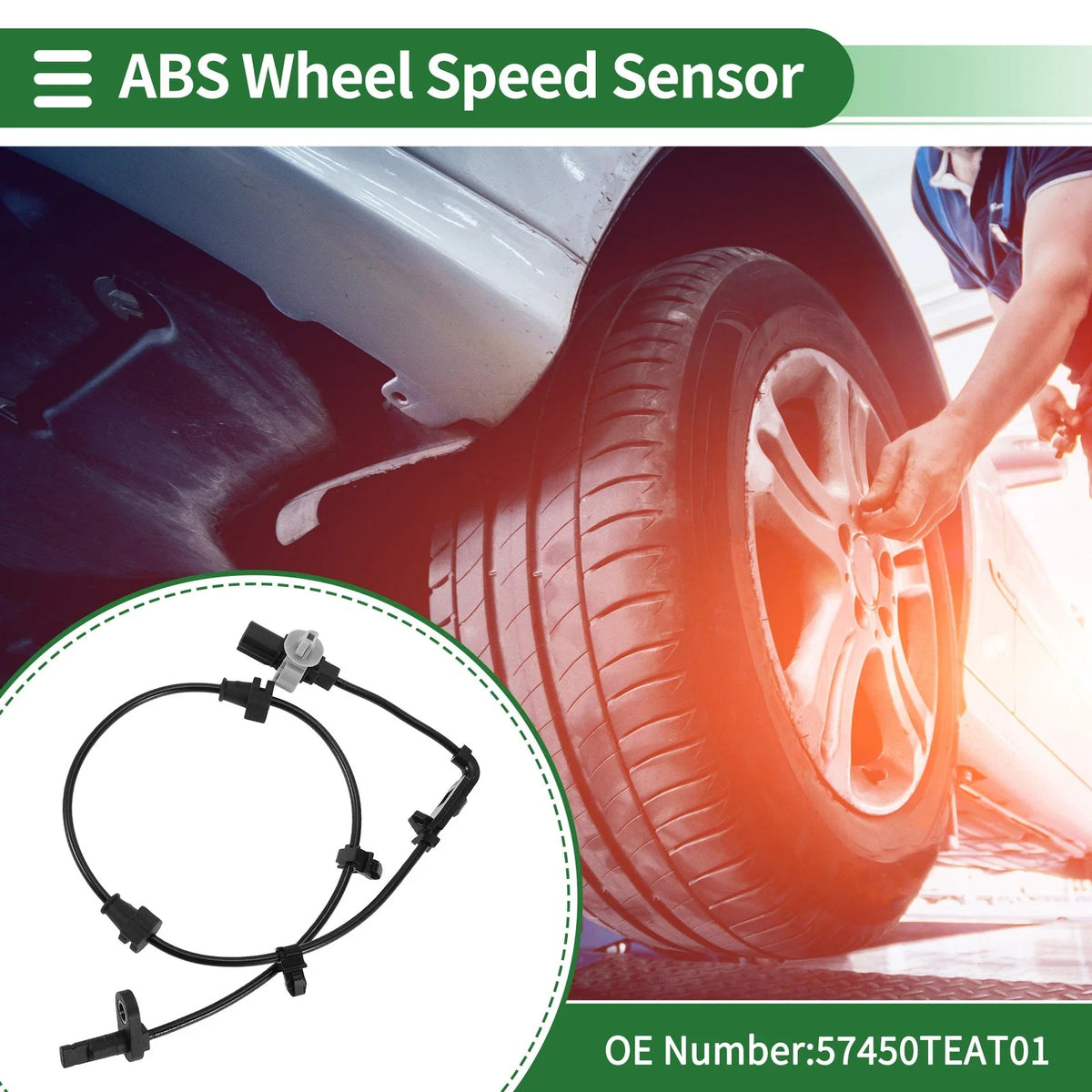 ABS Wheel Speed Sensor No. 57450TEAT01 for Honda Civic (2016–2021)