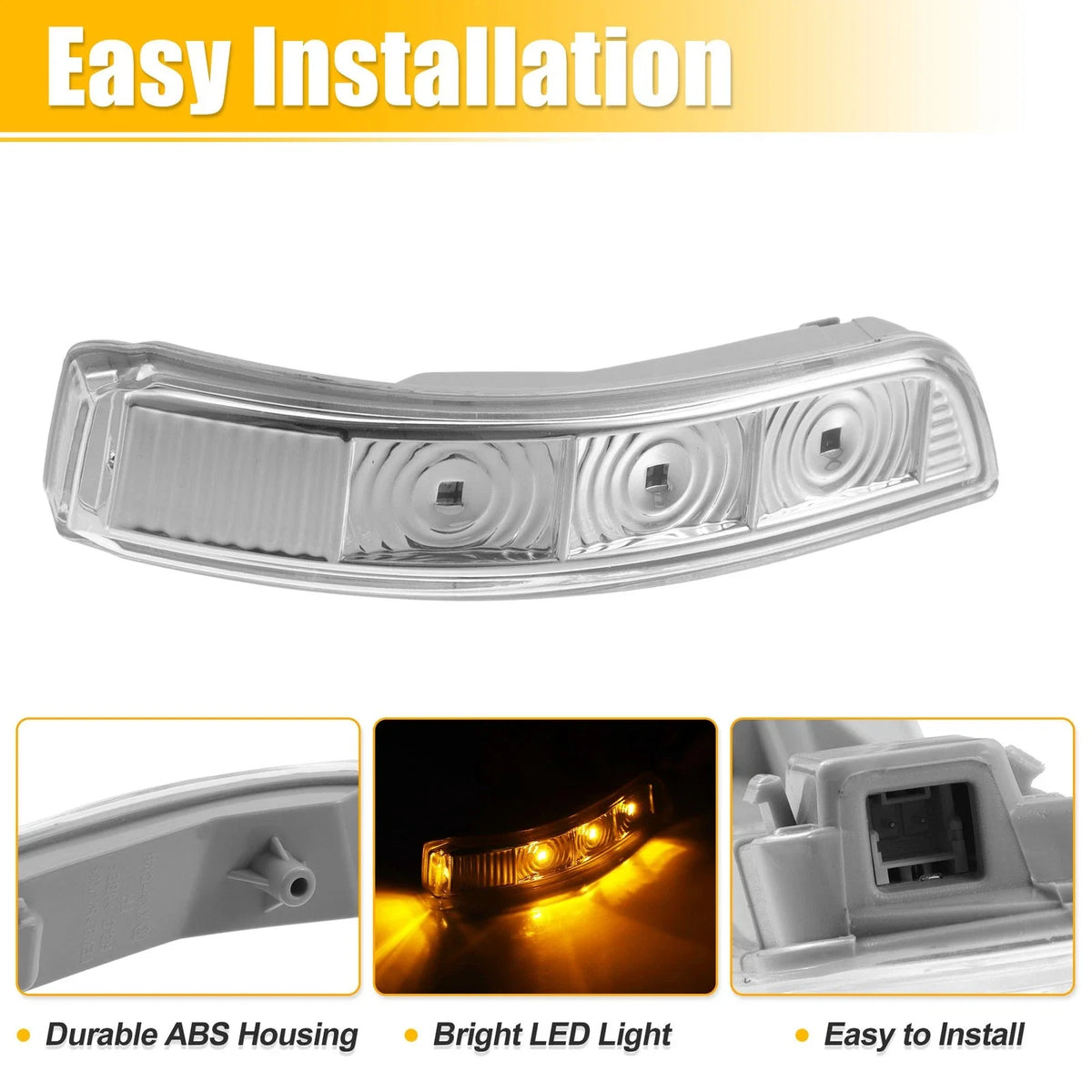 3 LED Front Right Mirror Turn Signal Light No. 87623-2P000 for Kia Sorento (2011–2016)