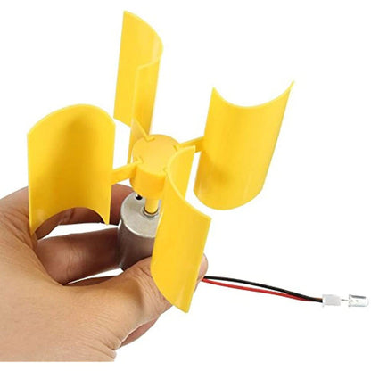 Small DC Motor Vertical Micro Wind Turbine Blades Generator Kit