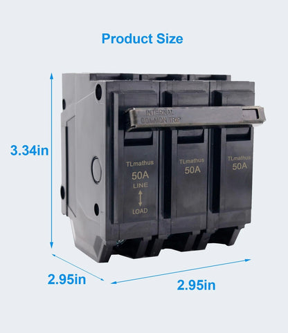 50 Amp 3 Pole Plug-in Breaker for Feeder Circuit