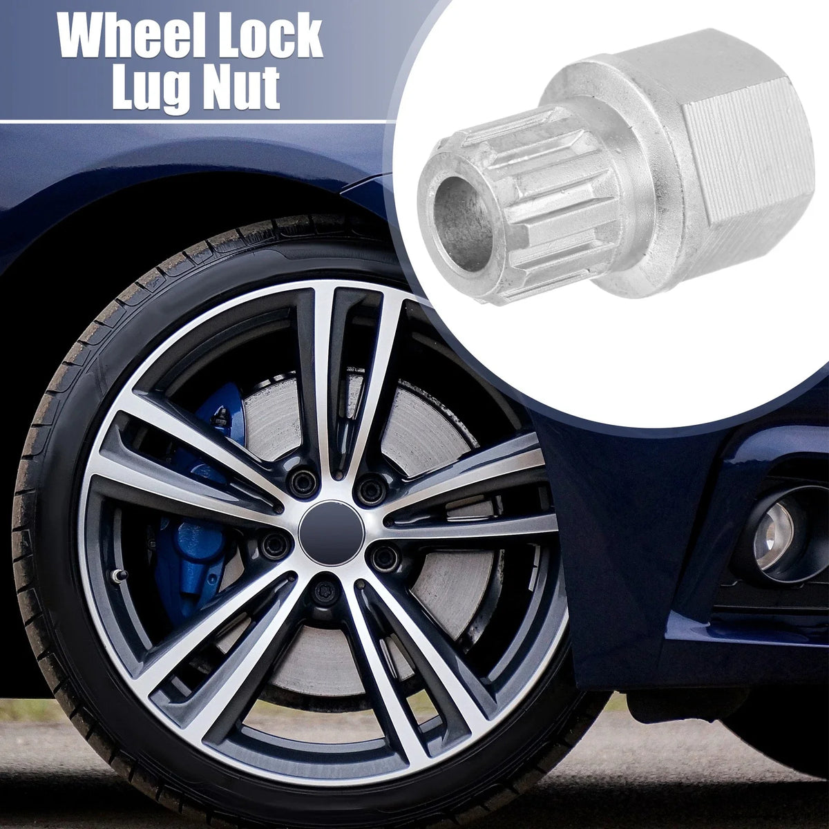 Anti Theft Wheel Lock Key Lug Nut Screw Removal Key for VW Audi (2000–2023)