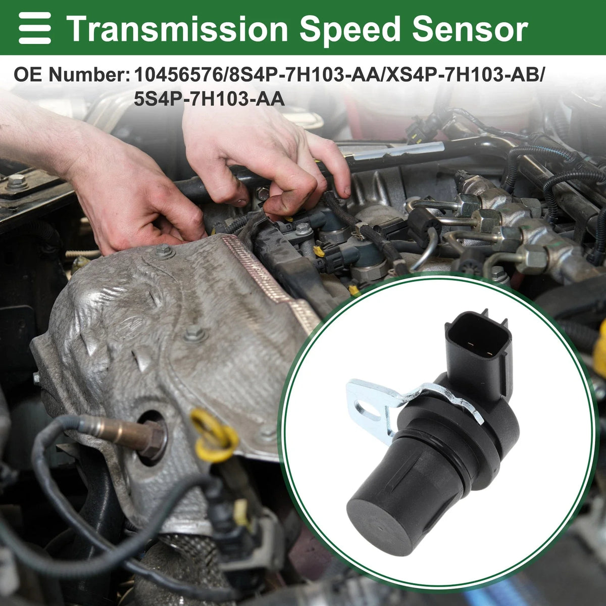 1 Pcs Transmission Speed Sensor No.10456576 for Ford C-Max (2007–2010)