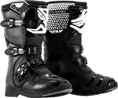 Fly Racing Youth Maverik Offroad Boots for Kids (Black, US Size 01)