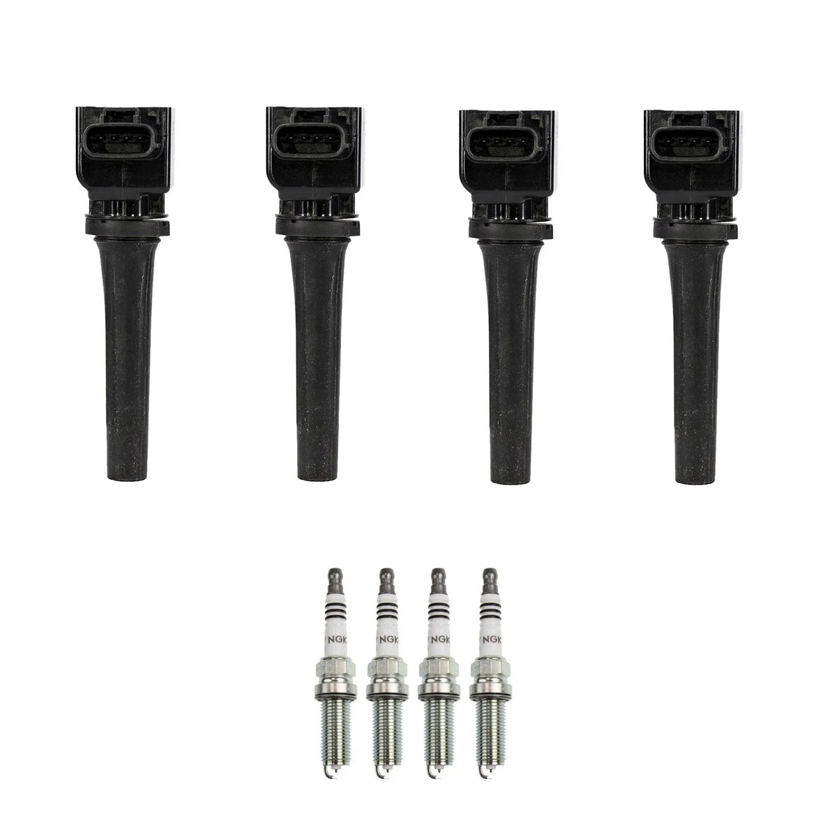 Set of 4 Ignition Coils & NGK Iridium Spark Plugs for Mazda 3 6 CX-3 CX-5