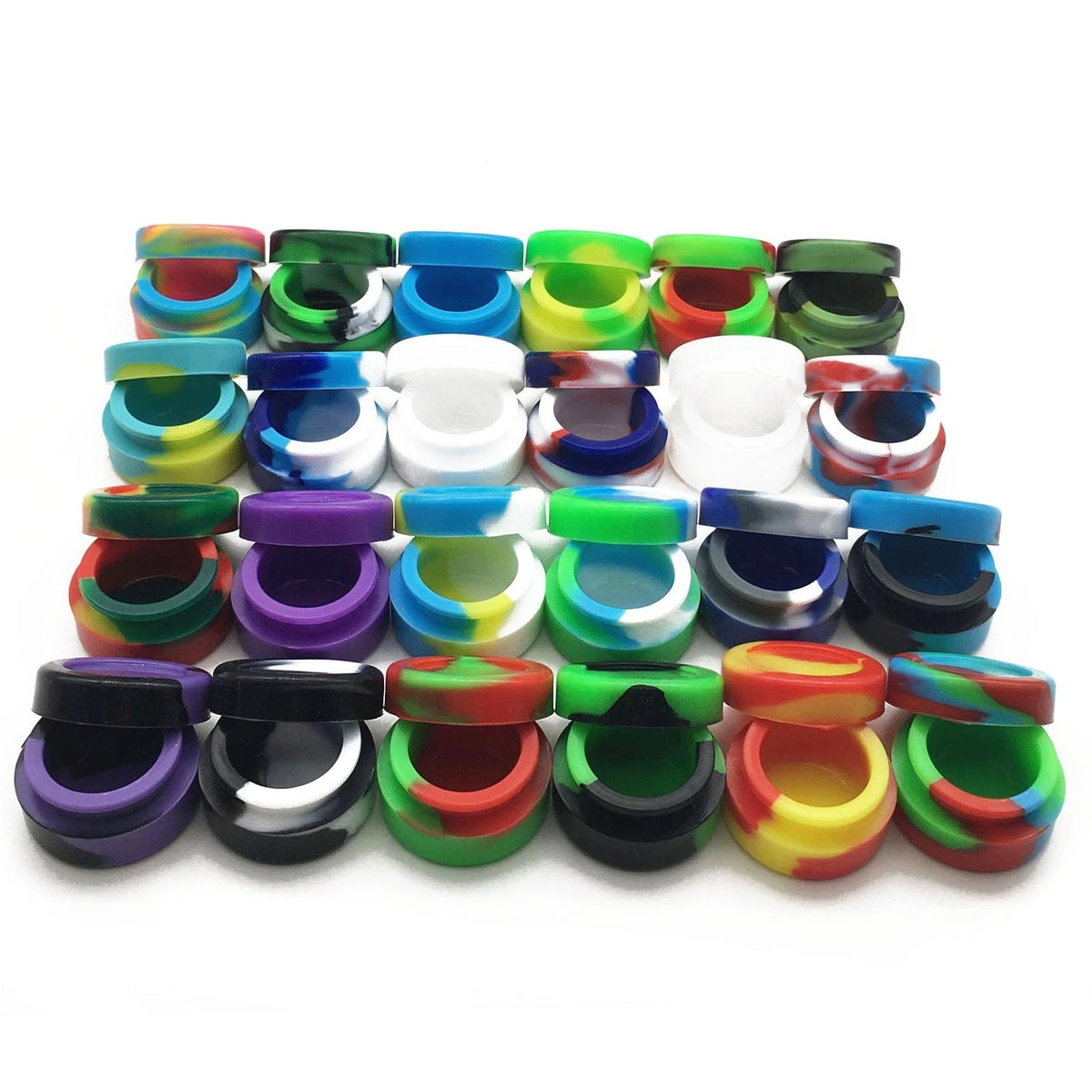 5ml Silicone Wax Concentrate Containers - Non-stick Jars (Multi)